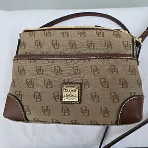 Dooney & Bourke Tan Brown Signature Crossbody Bag